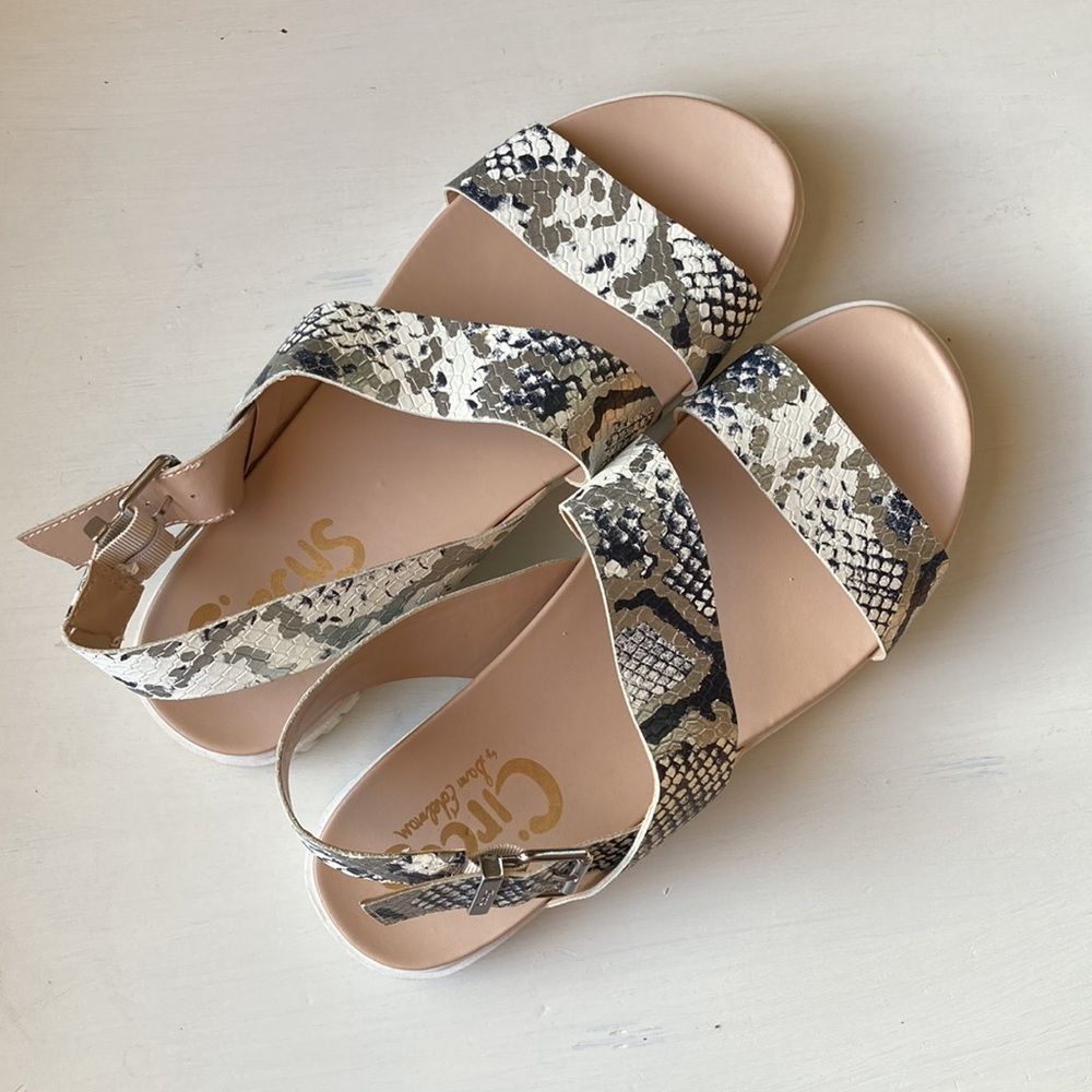 NWNB Circus by Sam Edelman Snake Print Sandals Size 9
